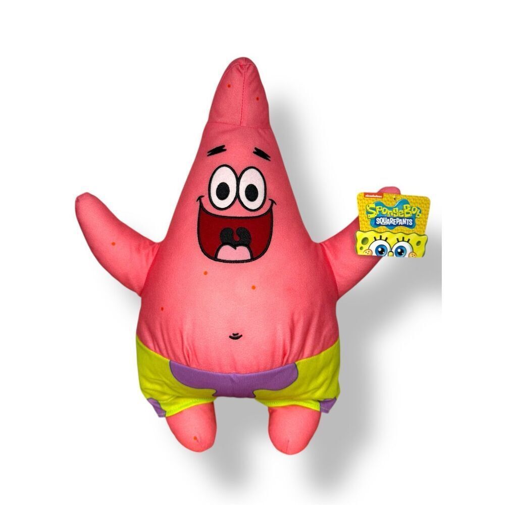 SpongeBob SquarePants Patrick Star Large Collectible‎ Plush Toy 18” NEW